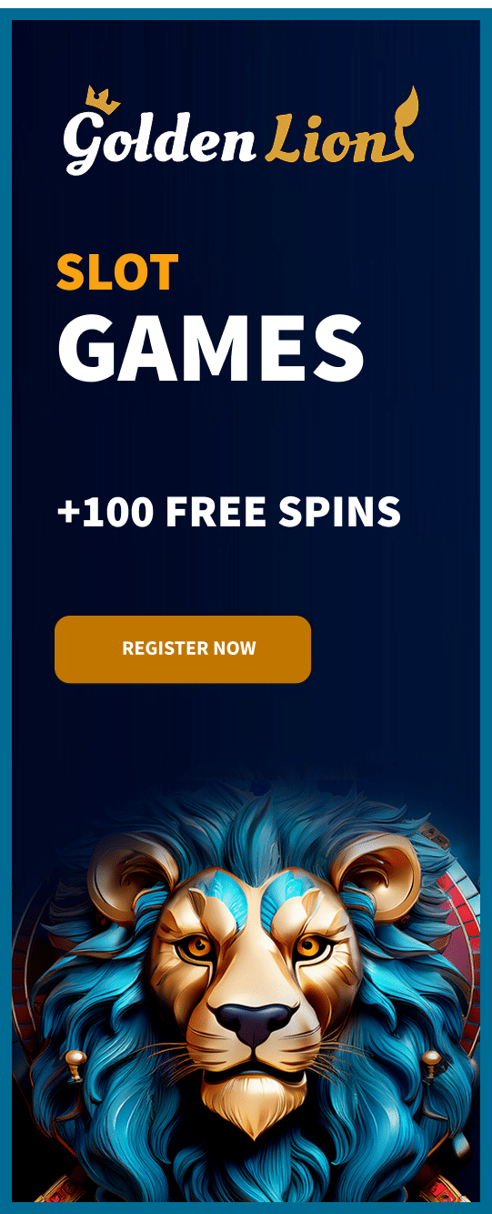 Golden Lion 888 Sidebar Banner - Register Now